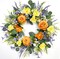 Spring Wreaths for Front Door, Handmade Floral Wreath with Lavender